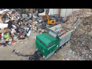 Komptech Terminator Single-Shaft Shredder Processing Municipal Waste